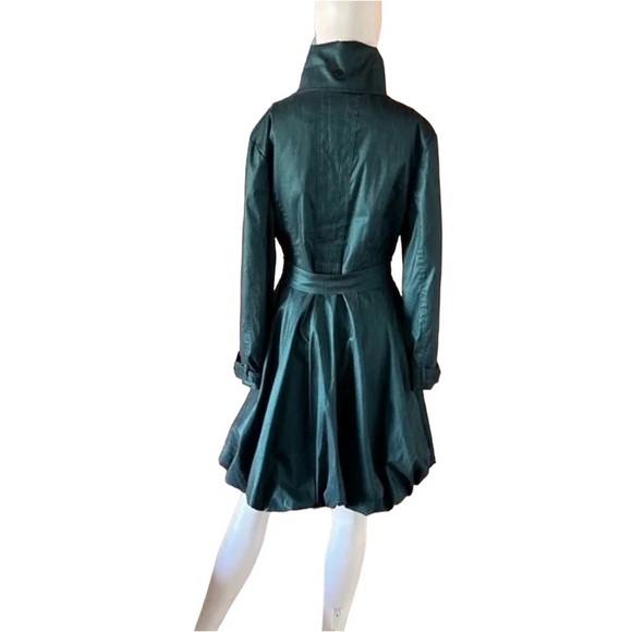 NWT Samuel Dong trench coat bubble dress iridescent XL women - Picture 3 of 12